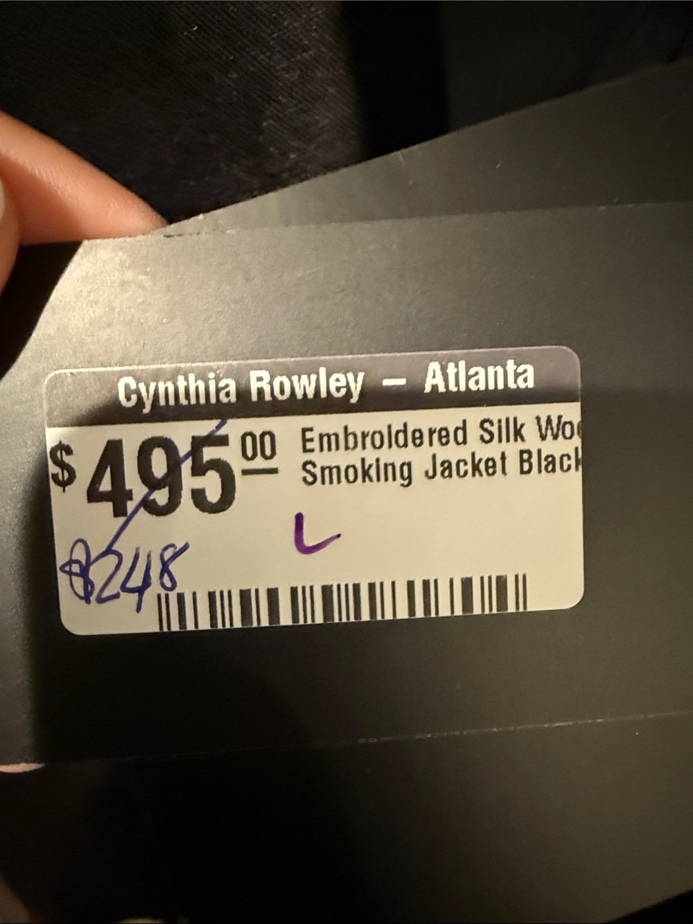 Cynthia Rowley Black Satin Blazer - Picture 2 of 2